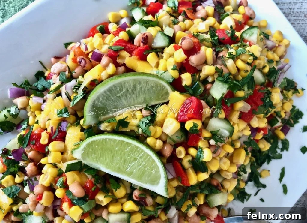 Zesty Sweet Corn and Black Eyed Pea Medley 2 Southern Black-Eyed Pea Salad with Corn