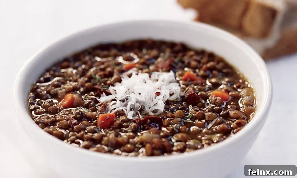 Sausage and lentil soup