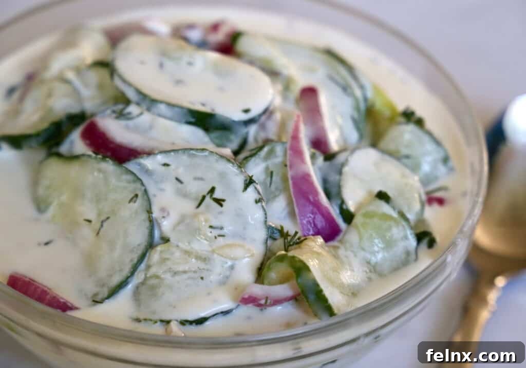 Creamy Cucumber Salad