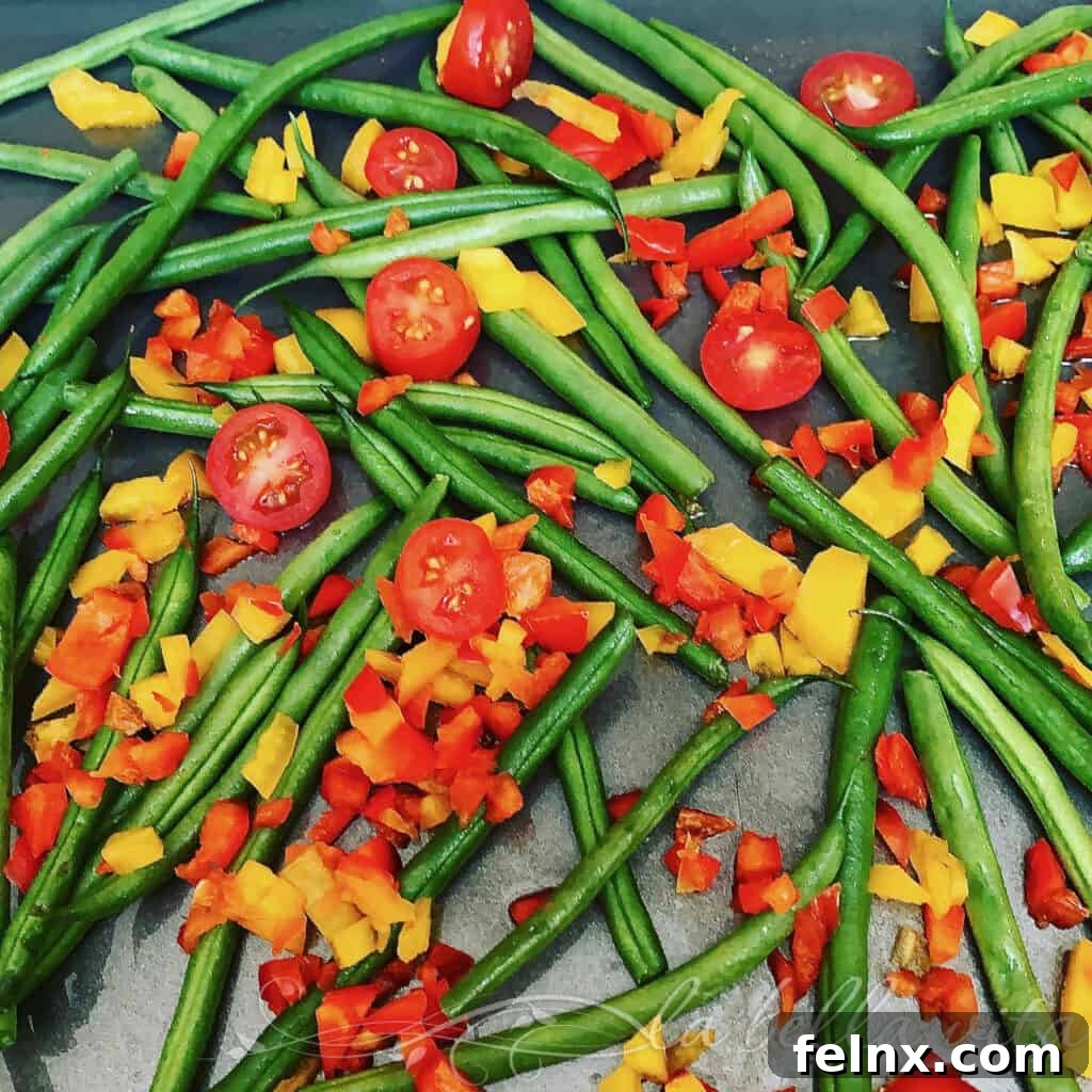 Vibrant Roasted Vegetables and Haricots Verts