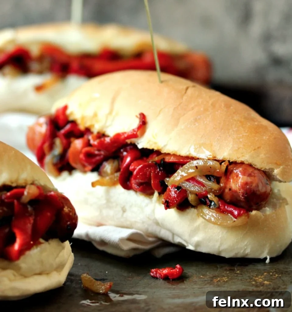 Grilled Italian Sausage with Peppers and Onions