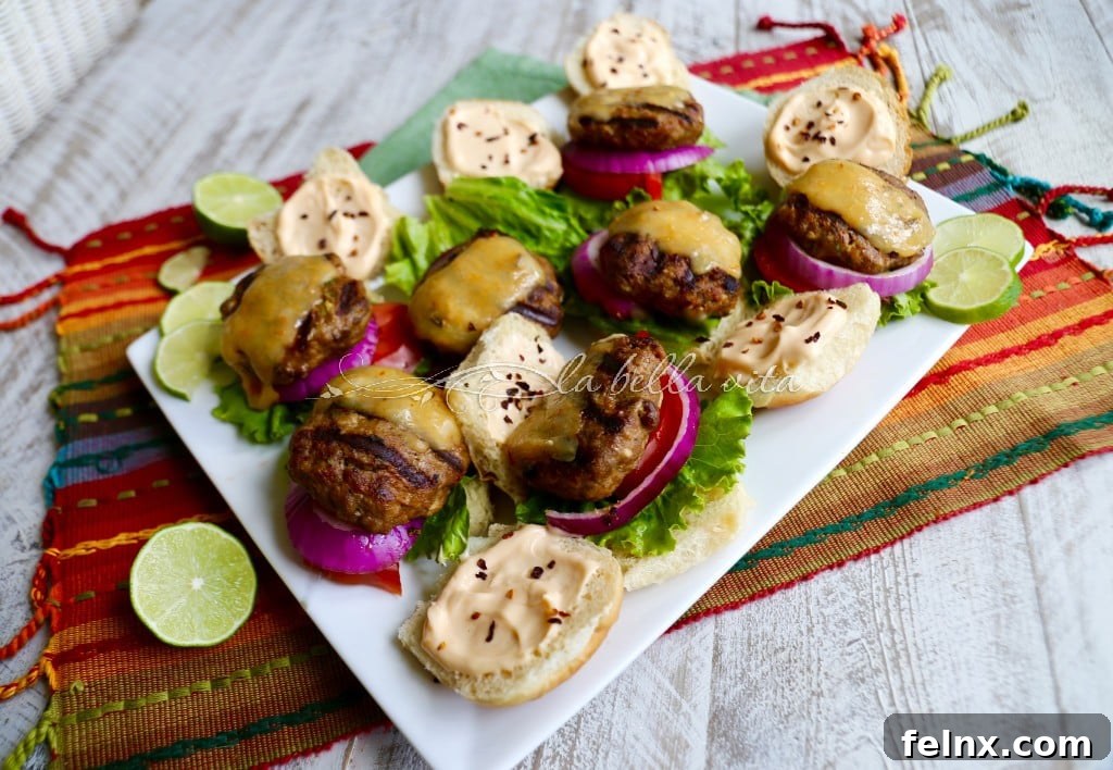 Spicy Turkey Sliders with Jalapeno and Lime