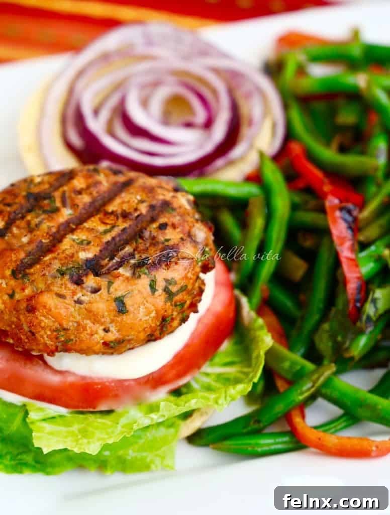 Italian Salmon Burgers with Garlic Aioli