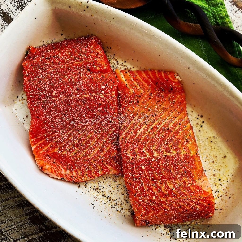 Salmon with Peas and Asparagus Pasta Lemon Cream