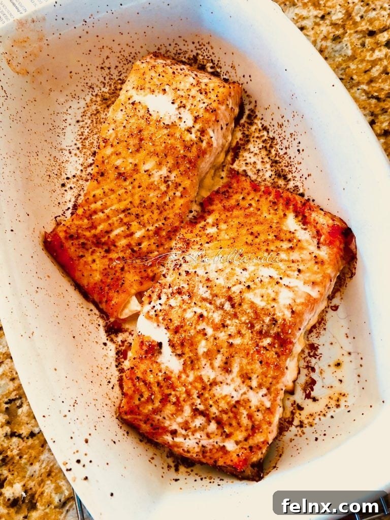Salmon and Pasta Preparation
