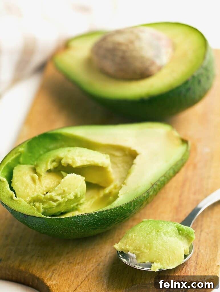 Preparing fresh avocados for guacamole