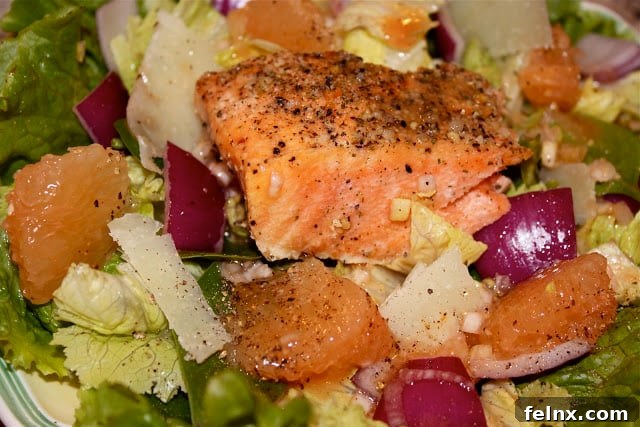 Close up of Salmon Salad