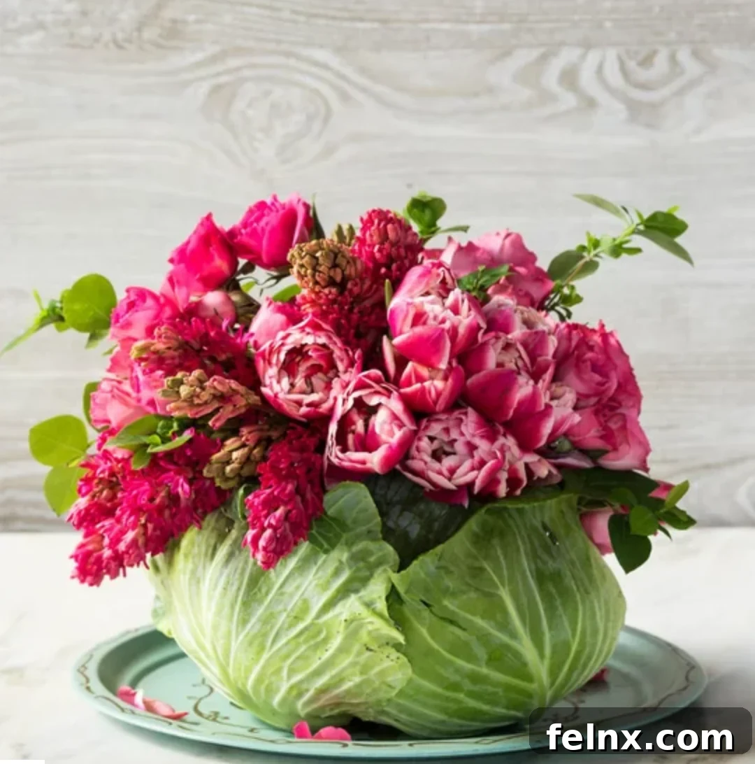 Cabbage Centerpiece Idea