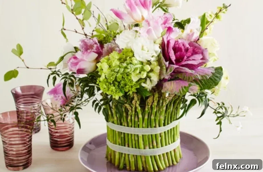 Asparagus Wrapped Centerpiece