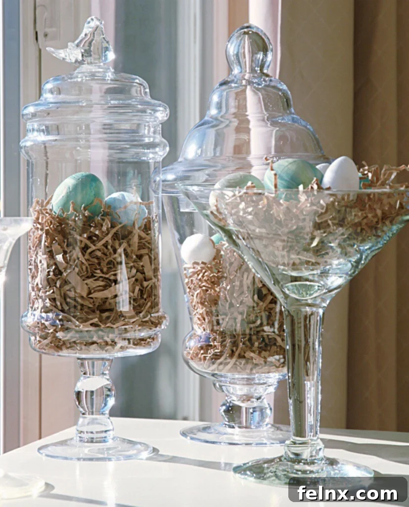 Eggs in Apothecary Jars