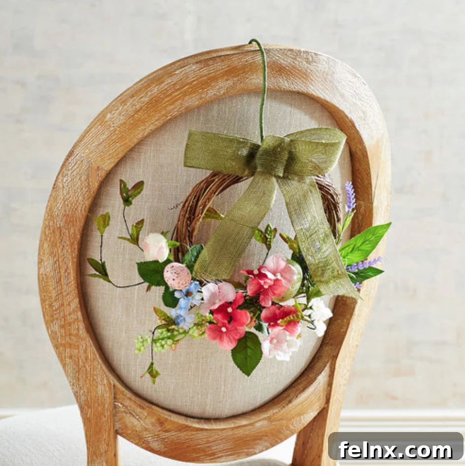 DIY Floral Chair Wreaths