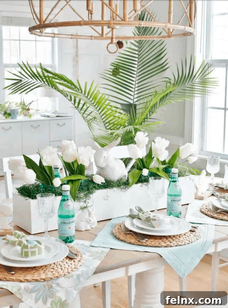 Coastal White Linear Decor