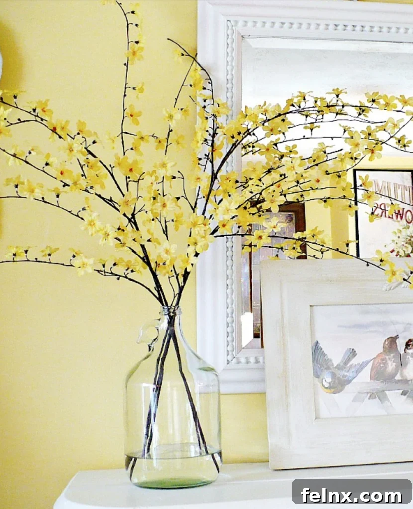 Minimalist Yellow Spring Decor