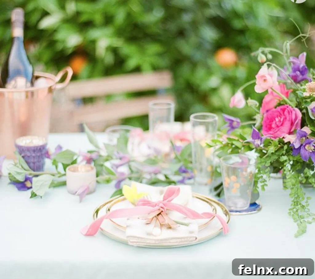 Outdoor Garden Table Swag