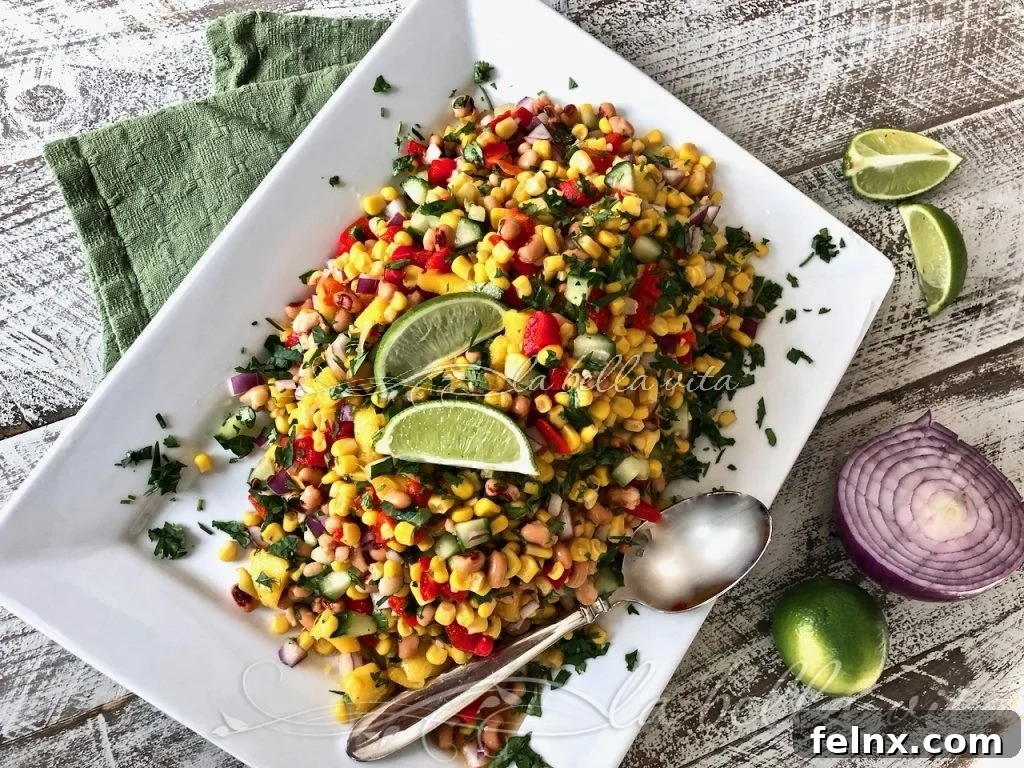 Mexican Corn and Pea Salad
