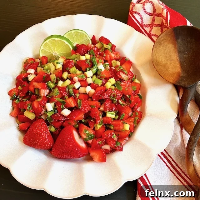 Sweet and Spicy Strawberry Salsa