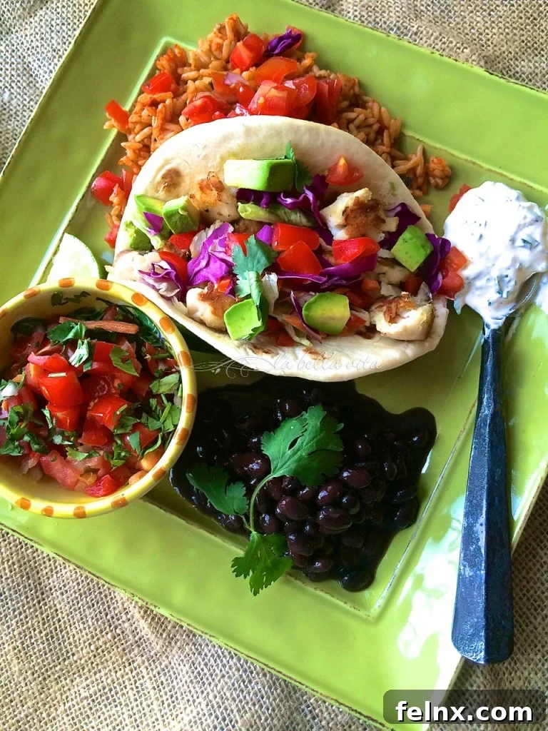 Baja Fish Tacos with Crema