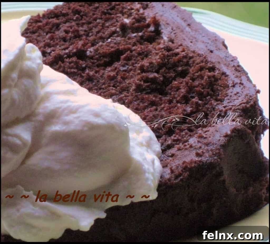 Step by step chocolate cake baking