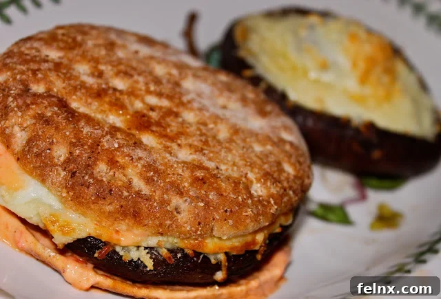 Delicious Grilled Portobello Mushroom Burger
