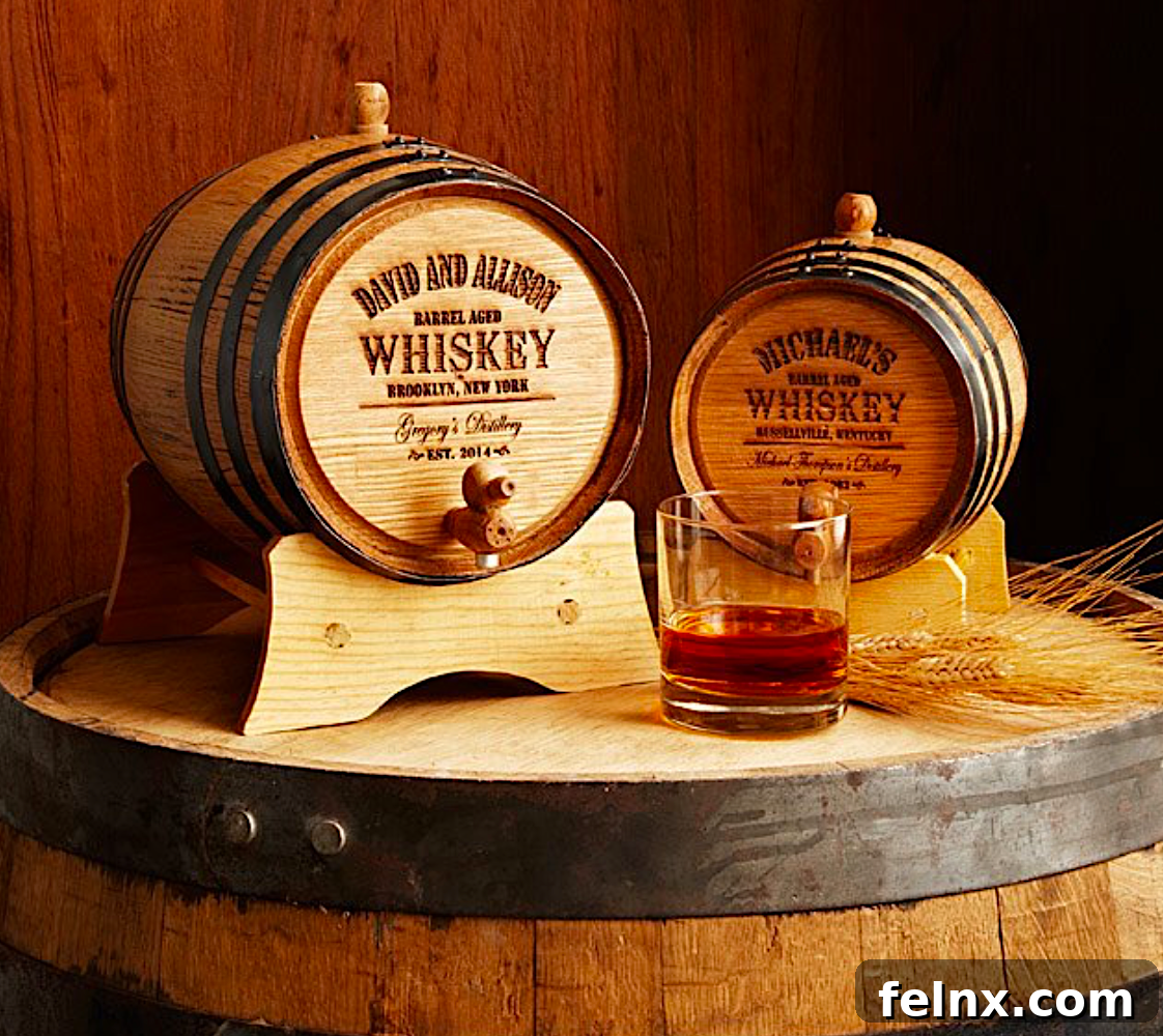 Personalized Whiskey Barrel