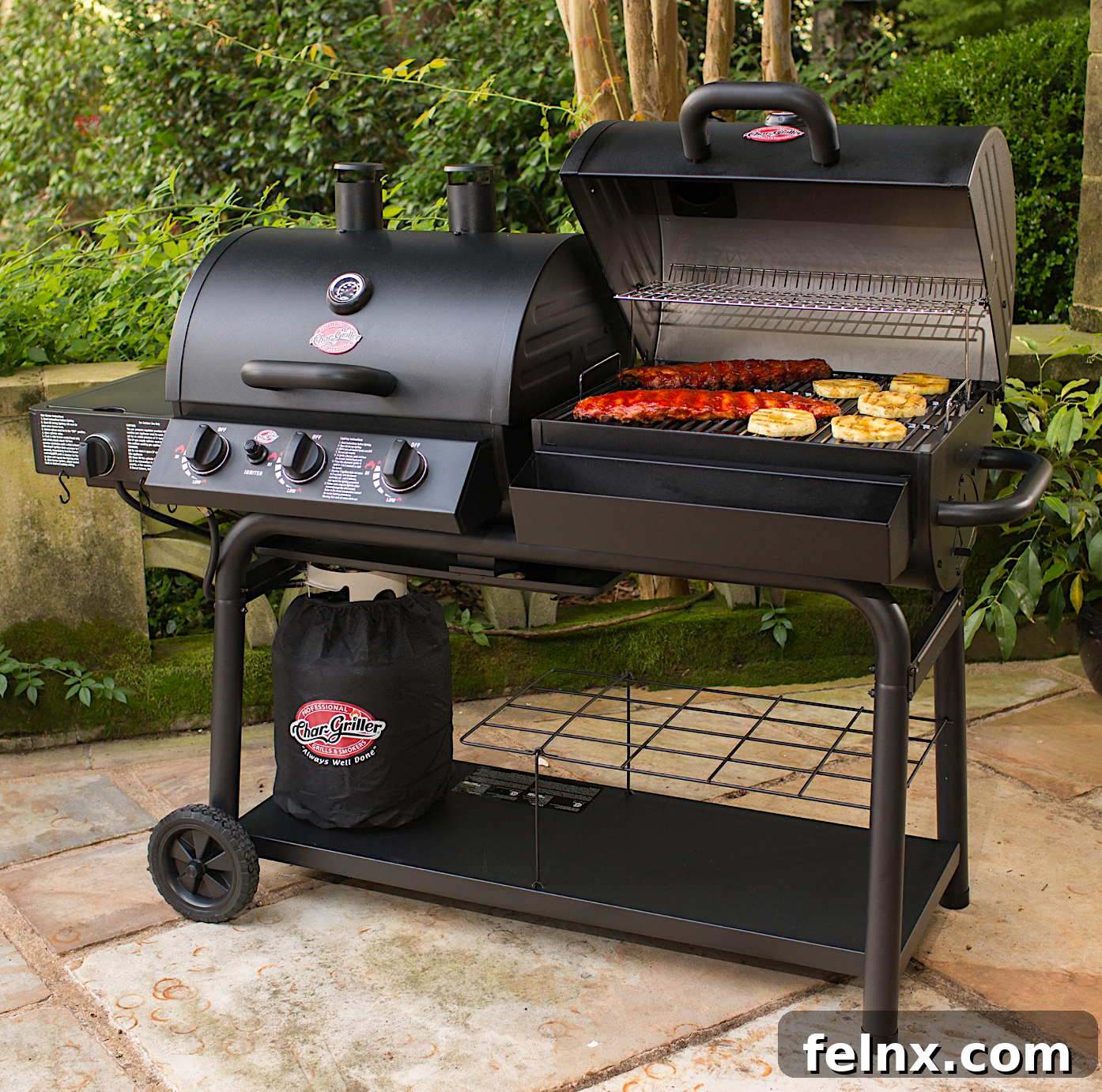 Char-Griller Duo Gas and Charcoal Grill