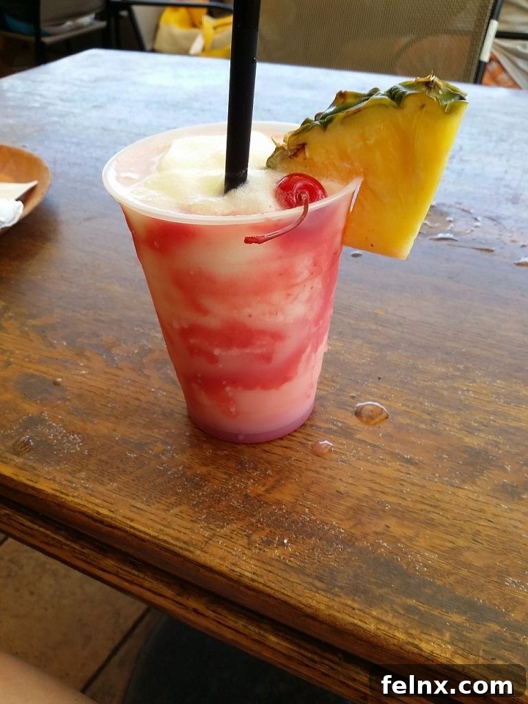Refreshing Lava Flow Cocktail with Strawberry Puree