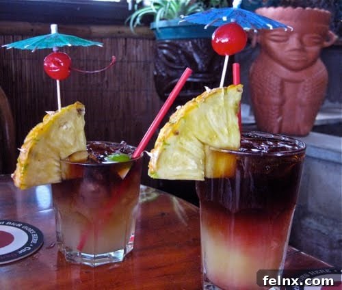 Mai Tai and Zombie Cocktails at La Mariana