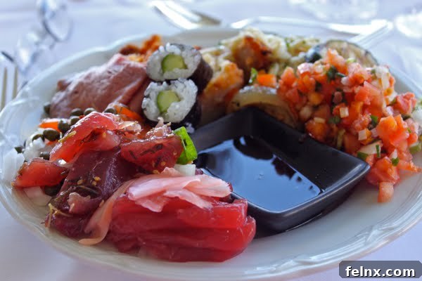 Close up of Hawaiian Seafood Platter