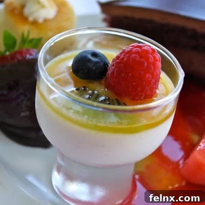 Tropical Panna Cotta Dessert