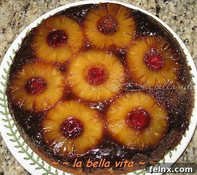 Pineapple Upside-Down Cake finished