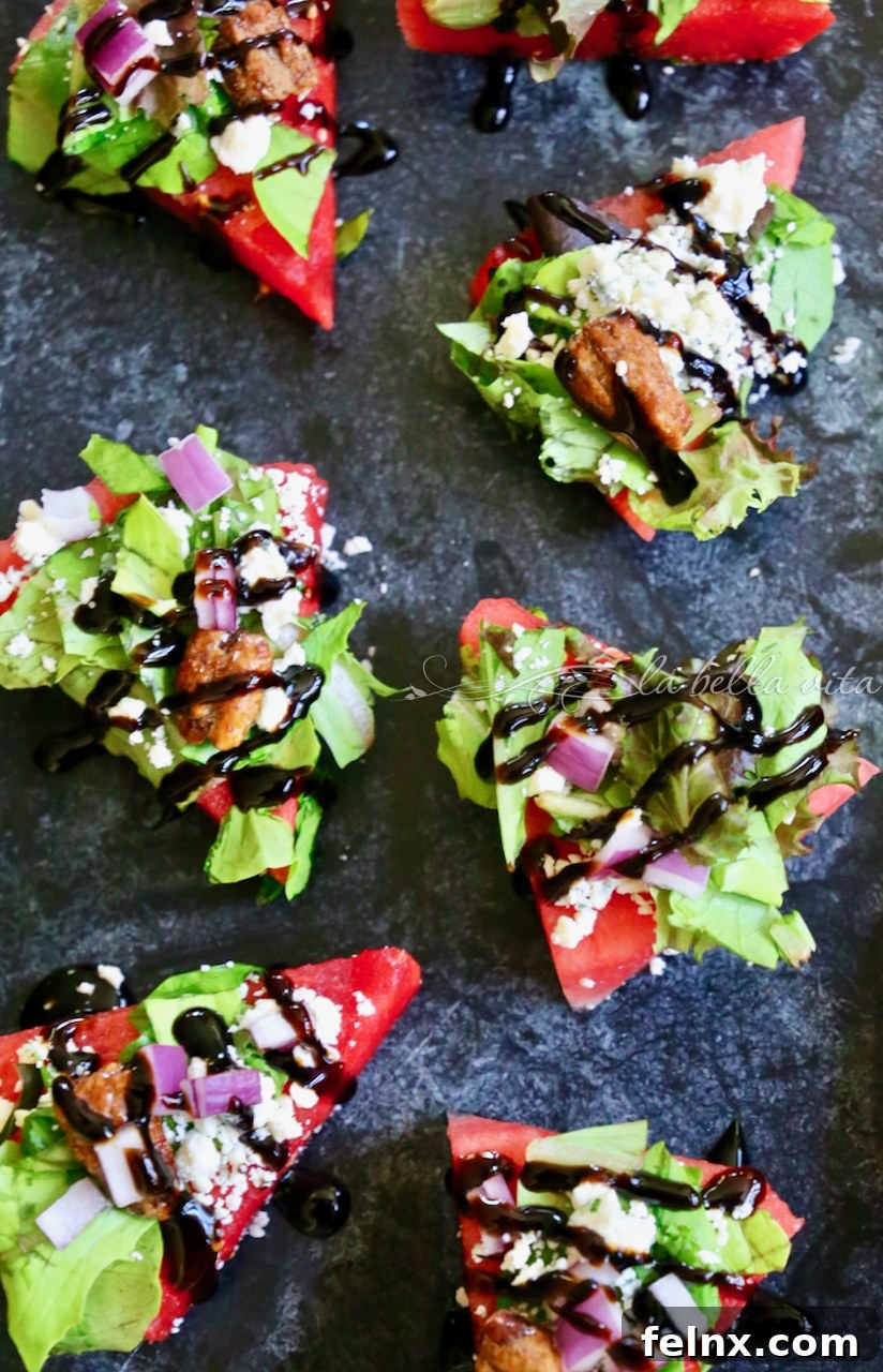 Final Watermelon Salad Presentation