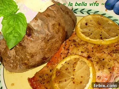Lemon Garlic Salmon Dish