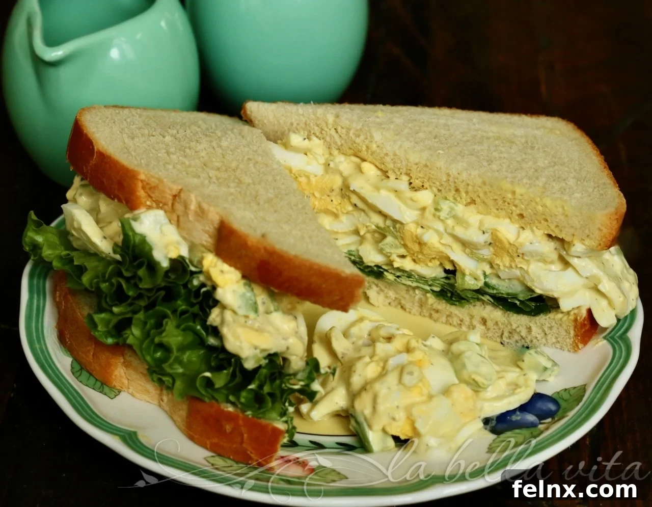 Creamy Egg Salad Picnic Scene