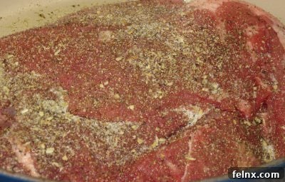 Beautifully browned beef chuck