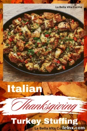 Italian Stuffing Ready for the Oven