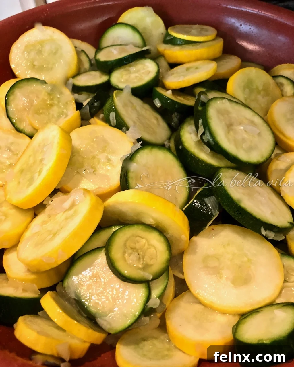 Beautifully sautéed vegetable mixture