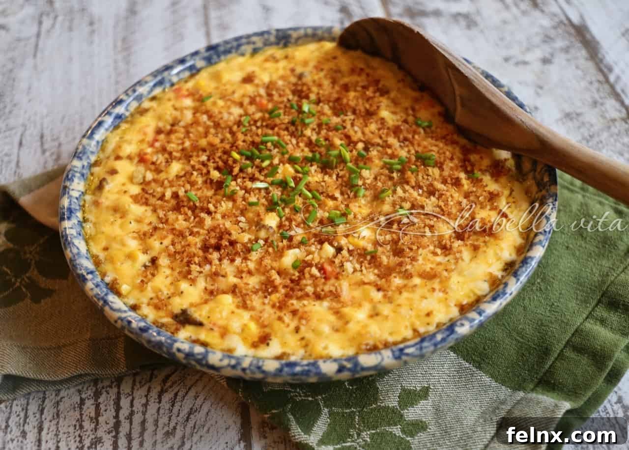 Cheesy Pepper Jack Corn Casserole