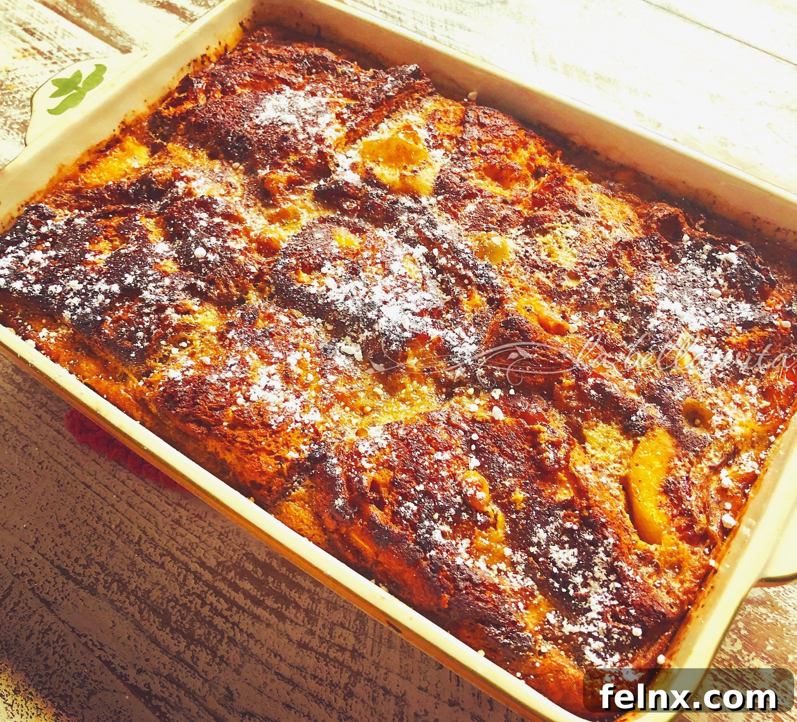 Baked French Toast with powdered sugar