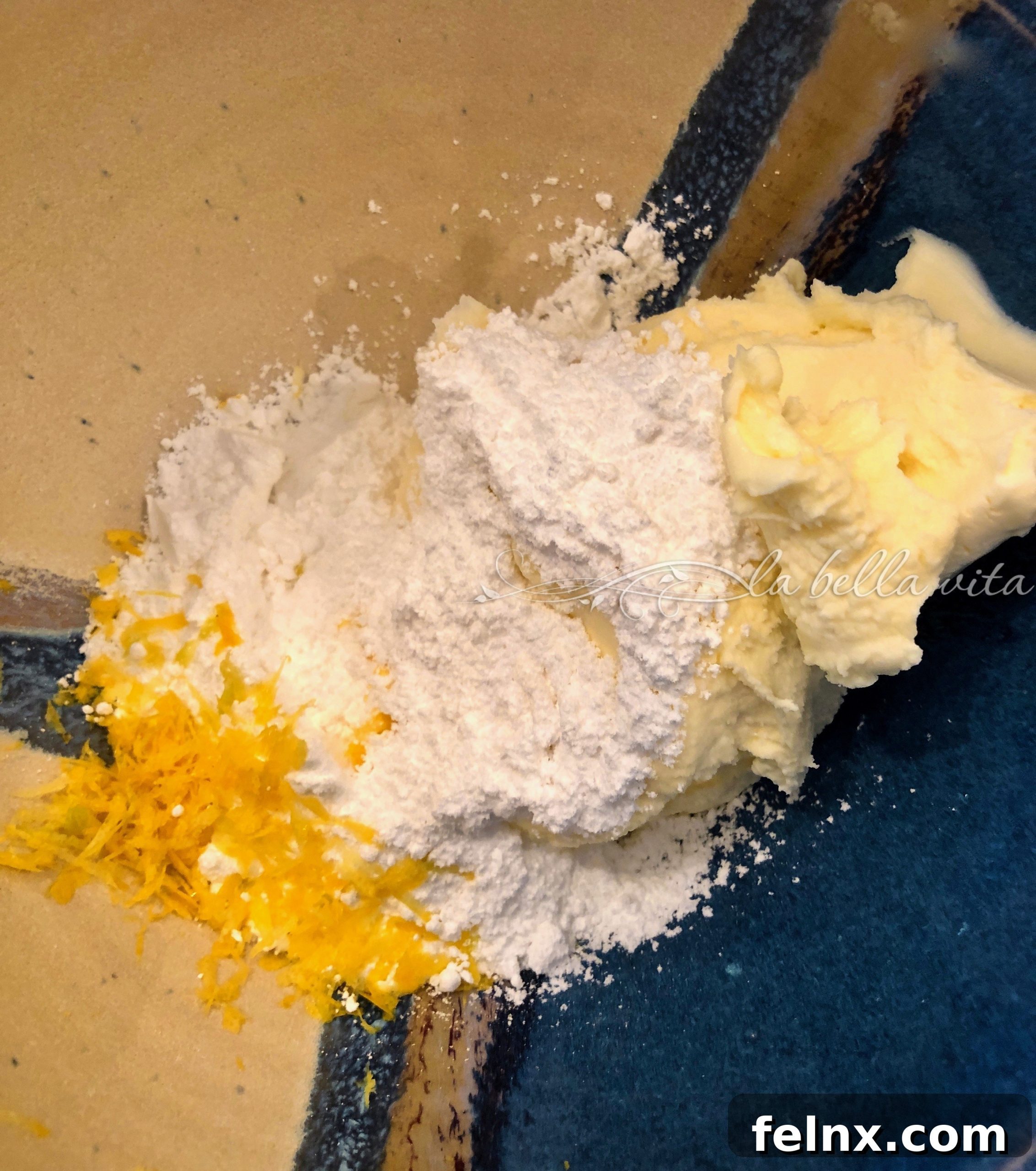 Mixing mascarpone cheese
