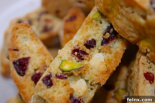 Pistachio Cranberry Biscotti