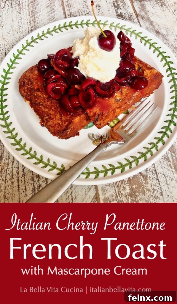 Final plated Italian French Toast