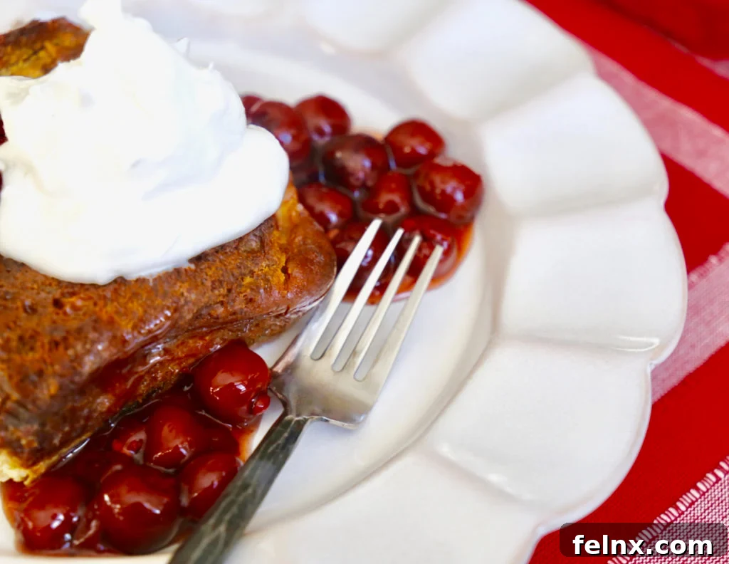 Italian Panettone Bread Pudding with Cherries