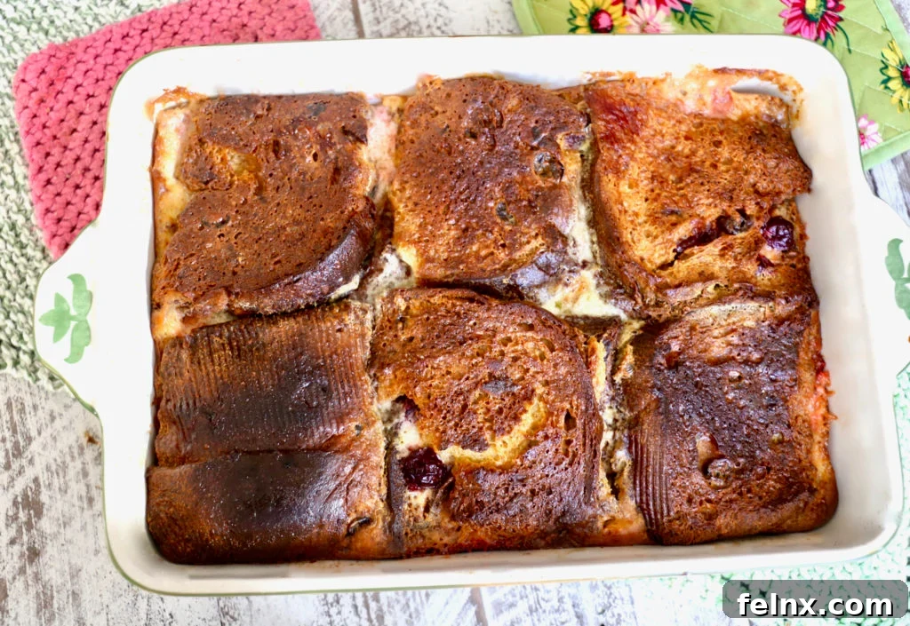 Baked Panettone Bread Pudding