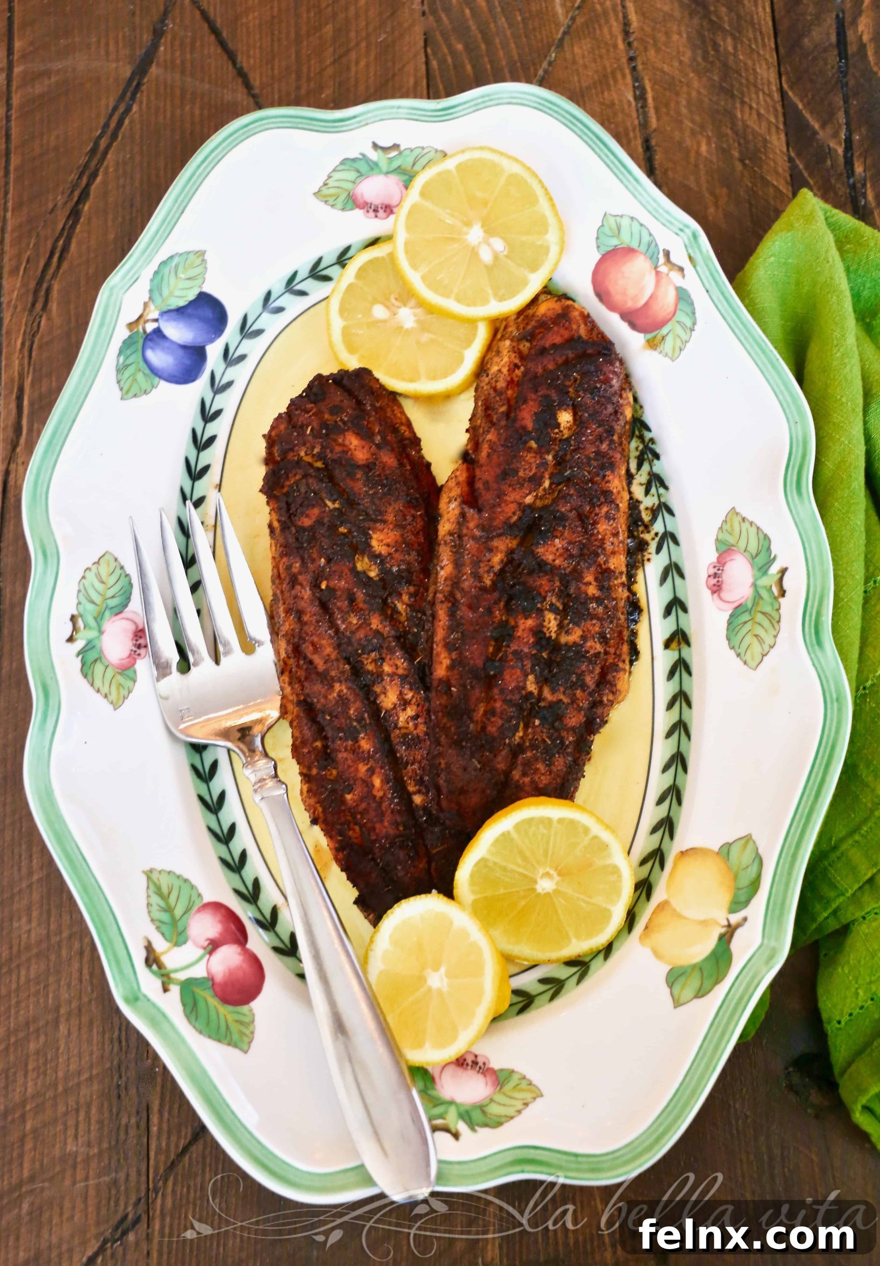 Perfect Garlic Butter Blackened Redfish