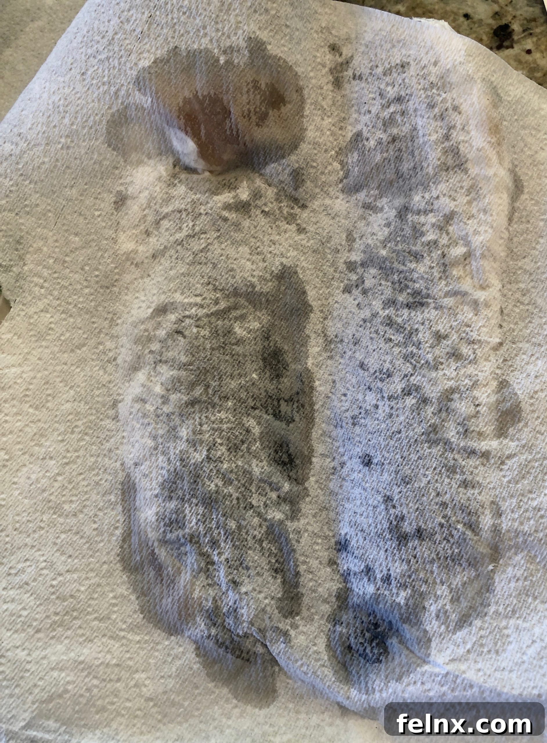 Blotting Excess Water
