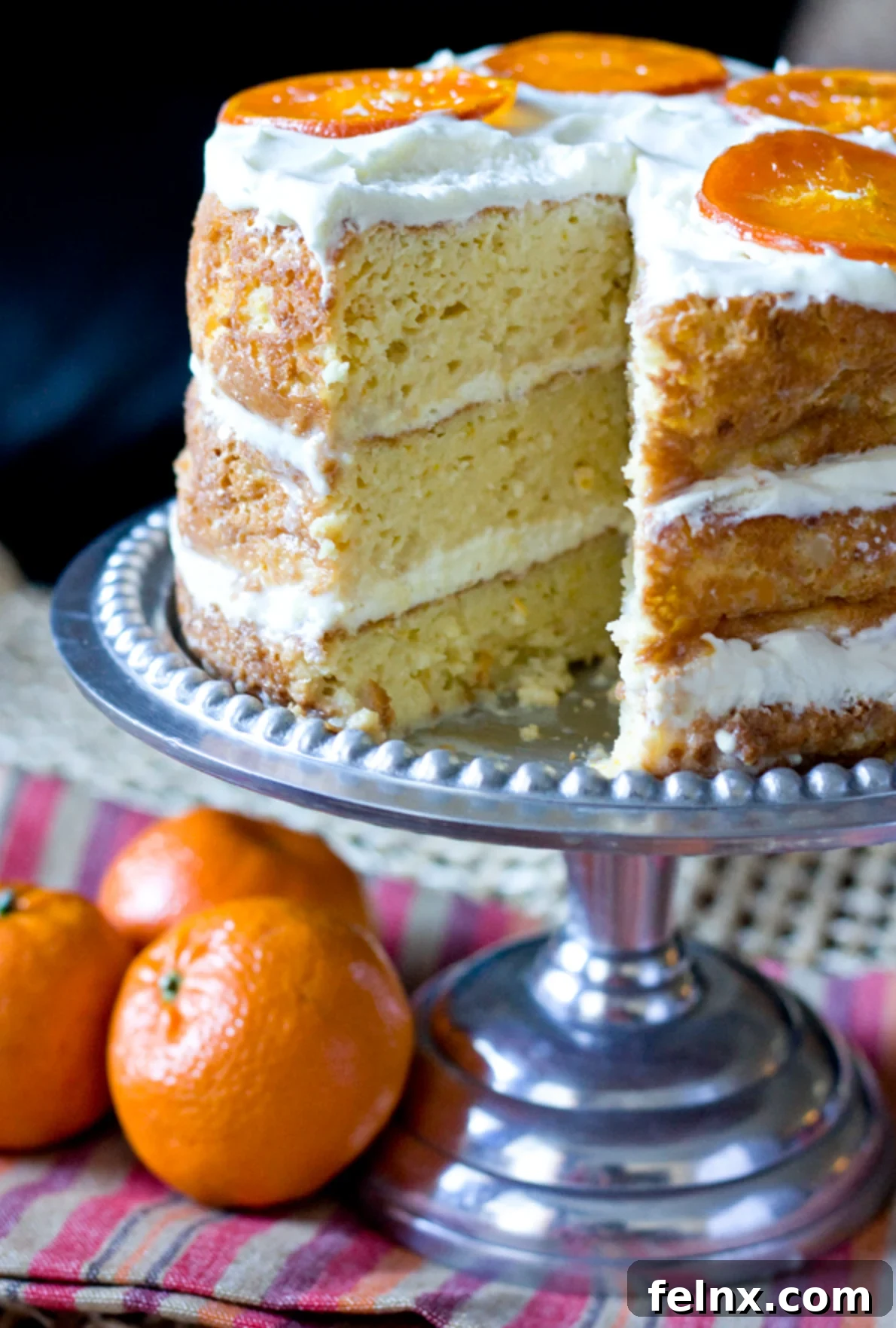 Orange layered Tres Leches