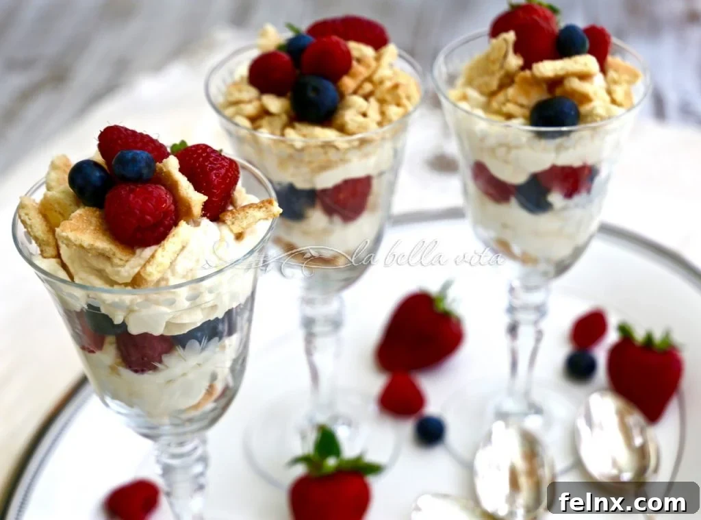 Italian Berries, Mascarpone and Marsala Budini