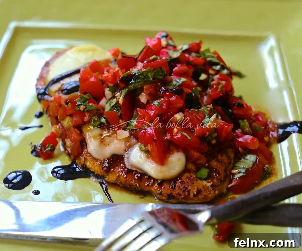 Healthy Grilled Bruschetta Chicken
