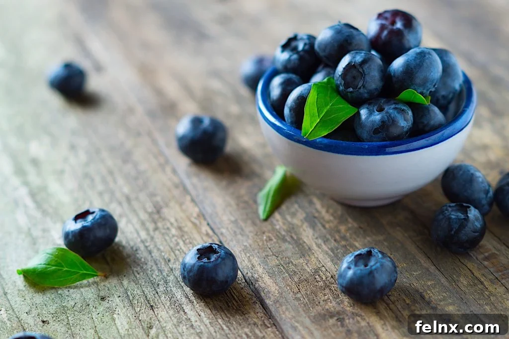 Fresh blueberries from the farm