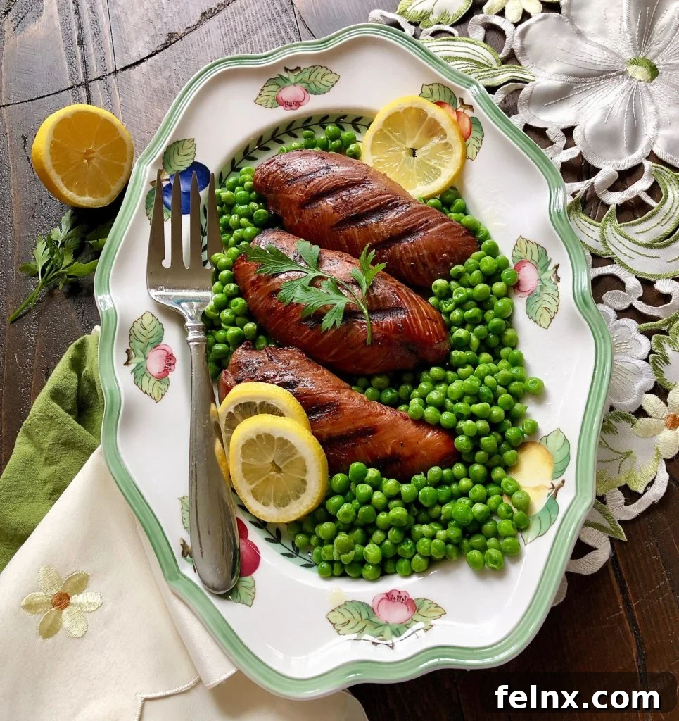 The Best Grilled Turkey Breasts Marinated In Garlic, Soy, and Ginger - A delicious and healthy summer meal.